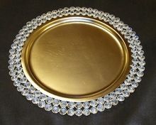 Glass Beaded charger plate
