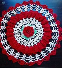 Crochet Round Table Cover
