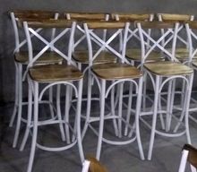 Cross Back Bar Chairs