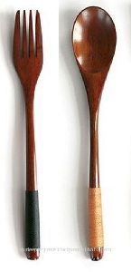 Wood Spoon Fork
