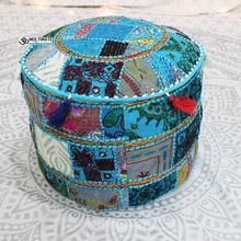 Pouf Patchwork Sari Bean Bag