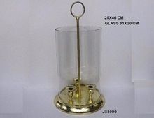 glass chimney candle holder