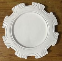 High Quality White Wooden Charger Plate
