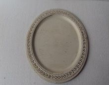 White Antique Charger Plate