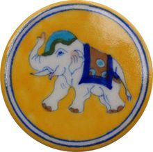 Blue Pottery Tea Coaster