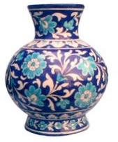 Blue Pottery Vase