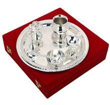 Silver Plated Puja Thali