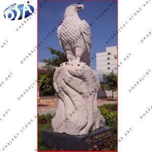 pink marble garden statue