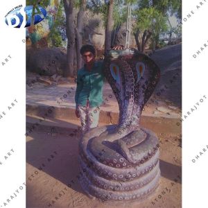 purple marble snake statue