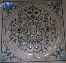 Square White Marble Inlay