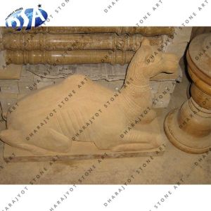 Yellow Sandstone Camel Statue