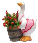 Baby Duck Holding Planter