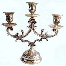 ANTIQUE THREE ARM CANDLE STAND