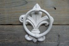 IRON WHITE DOOR KNOCKER