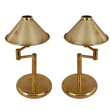 Nautical Brass Swing Arm Table Lamps