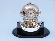 Silver Helmet Clock