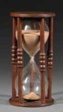 wooden hourglass