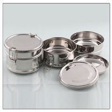 Stainless Steel Round Lunch Box