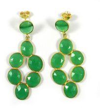 Green Onyx Gemstone Earring