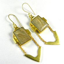 jasper gemstone Earring