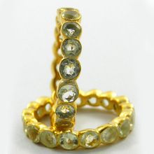 Lemon hydro Bezel Ring