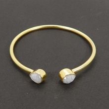 Rainbow moonstone gemstone bangle