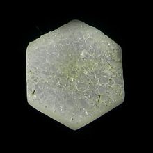 White Druzy Hexagon stones