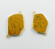Yellow dendritic agate Connector