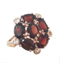 garnet new design silver rings