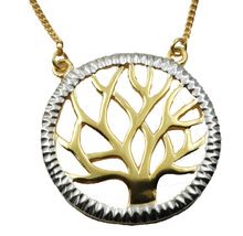 Gold plated pendant round sterling silver pendant