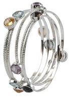 multi semi precious stone bangle