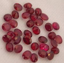 Oval shape 5 x 6 mm cut natural loose ruby