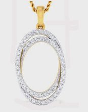 Round shape diamond pendant jewelry diamond