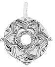 Sterling silver charm pendant plain