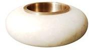 Marble Round Design Votive