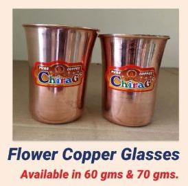 copper flower glass