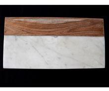 Rectangle Wood And Marble Cutting Board