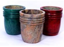 Stone Planter and Pots