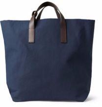 Leather Handle Tote Bag