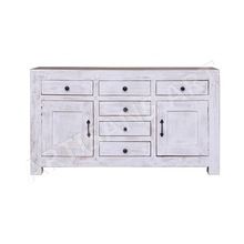 Antique Rustic White distressed Sideboard Cabinet