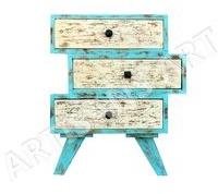 Antique Solid Wood Retro style Nightstand,