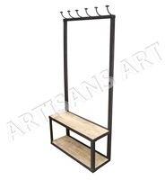 Industrial Metal Wood Cloth Hanger,