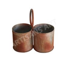 Old Antique Iron Handcrafted Pot,