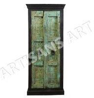 Reclaimed Antique Wooden Old Door Almirah,