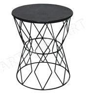 Rustic Industrial Metal Side Table