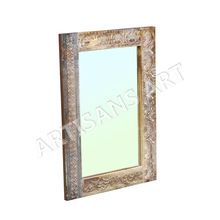 Solid Wood Carving Mirror ,