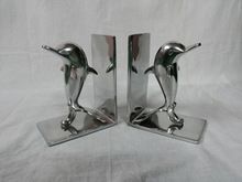 Decorative Table Bookends with dolphins display