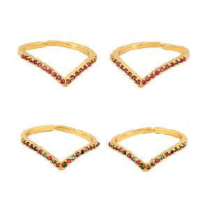 Ethnic Gold Tone Toe Ring