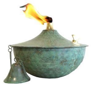 Church oil lamp Patina With fiberglass wicks