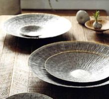 Hammered Iron Serving Bowls